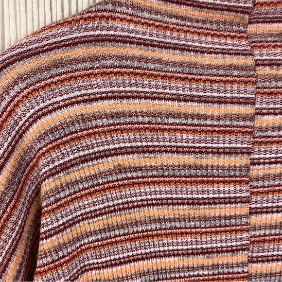 Lulu’s My Number One Orange Multi Striped Dolman Sleeve Shift Dress Small - Picture 7 of 14